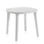 Shaf Mesa Cancún, table ovale blanche pour extérieur
