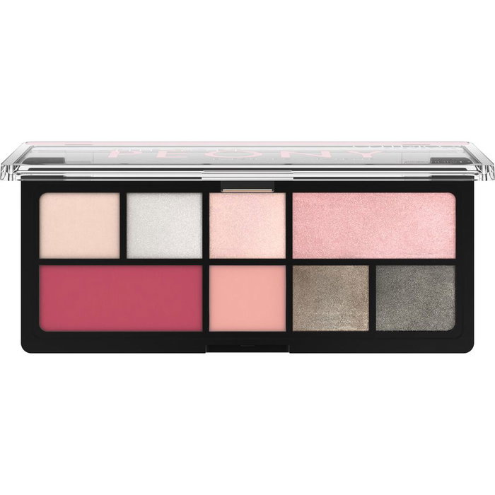 Catrice Palette de fards à paupières THE SOFT PEONY 9g - Huit couleurs riches, finitions satinées et mates pour divers styles