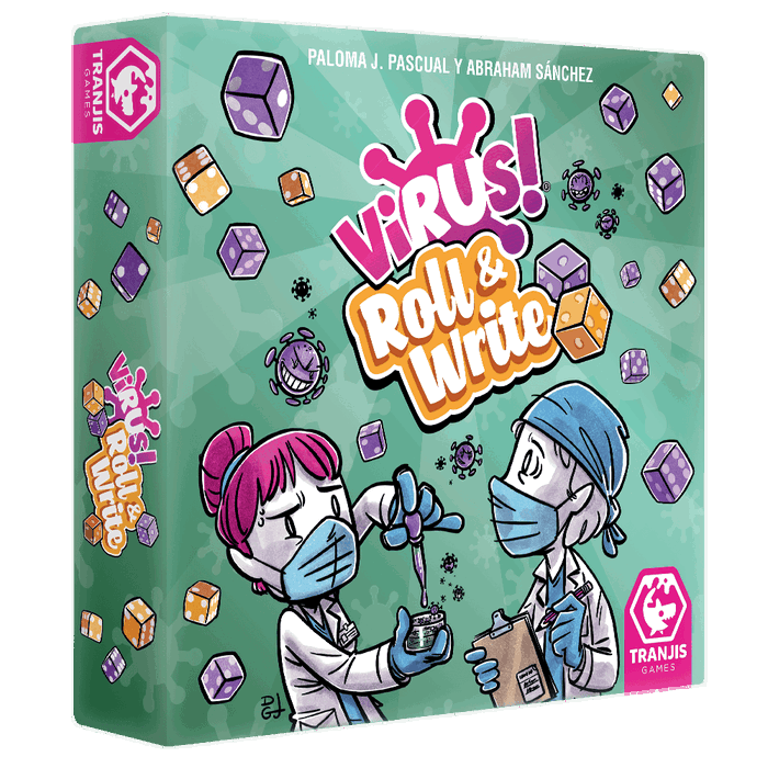 Virus! Roll & Write Jeu de Société - Édition Roll & Write - Tranjis Games - à partir de 8 ans Virus! Roll & Write Jeu de Société - Édition Roll & Write - Tranjis Games - à partir de 8 ans