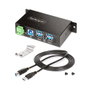Startech 5 gr4Aindrm Hub USB 3.2 4 ports Géré - Montage mural/DIN - Métallique - Noir
