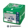 SPAX Boîte à vis Wirox Z2 Tête plate 4,0 x 16 mm