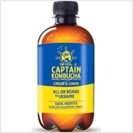 CAPTAIN Kombucha Gingembre-Citron Bio 400ml