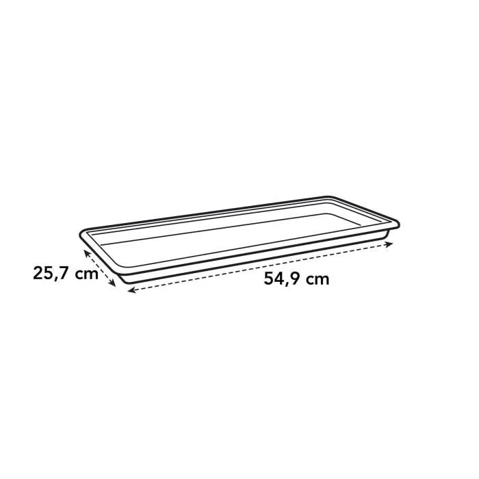 ELHO Soucoupe pour jardinière Green Basics 60, plastique recyclé extérieur, Ø 54,9 x H 4,6 cm