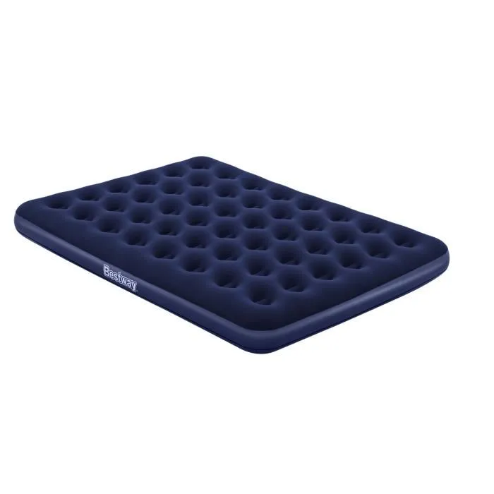 Bestway - 67003 - Matelas gonflable de camping pour 2 places - 203 x 152 x 22 cm - Poids max 300 kg - Pour intérieur et extérieur - Avec kit de réparation Bestway - 67003 - Matelas gonflable de camping pour 2 places - 203 x 152 x 22 cm - Poids max 300 kg - Pour intérieur et extérieur - Avec kit de réparation