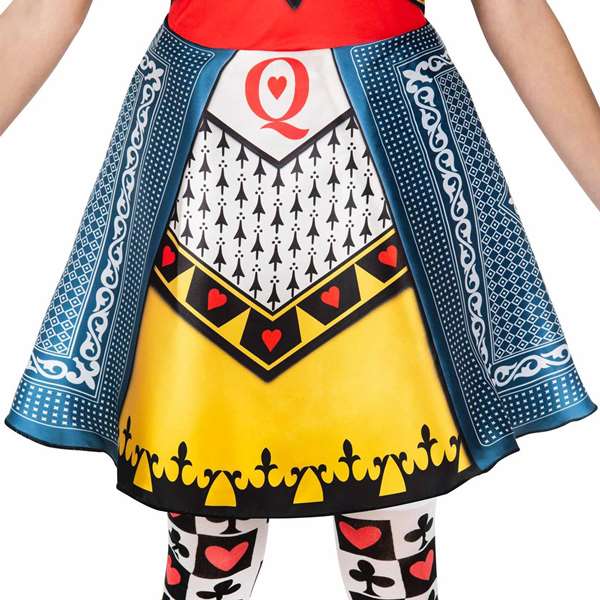 My Other Me - Déguisement Reine de Cœurs avec Diadème et Couronne, Robe et Bas - Taille S - À partir de 3 ans
