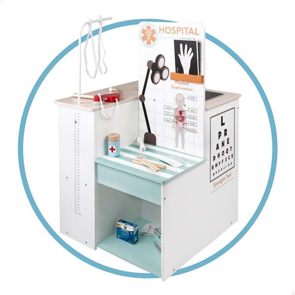 Color Baby - Hôpital vétérinaire en bois avec 17 pièces et accessoires, taille 47,5 x 47,5 x 75,5 cm, pour enfants à partir de 3 ans Color Baby - Hôpital vétérinaire en bois avec 17 pièces et accessoires, taille 47,5 x 47,5 x 75,5 cm, pour enfants à partir de 3 ans