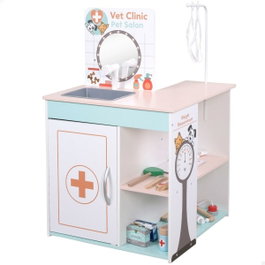 Color Baby Hôpital vétérinaire en bois avec 17 pièces