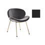Chaise DKD Home Decor Noir Doré Polyester Métal 62 x 58 x 73 cm