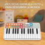 iDance - Piano électronique 25 touches - Clavier pour débutant avec connexion USB - Langue anglais - Coloris Blanc - Jouet musical en plastique