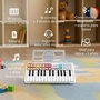 iDance - Piano électronique 25 touches - Clavier pour débutant avec connexion USB - Langue anglais - Coloris Blanc - Jouet musical en plastique