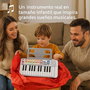 iDance - Piano électronique 25 touches - Clavier pour débutant avec connexion USB - Langue anglais - Coloris Blanc - Jouet musical en plastique
