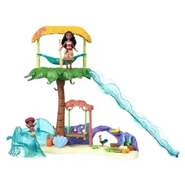 Disney Princess Coffret Vaiana Aventures Insulaires - Jeu de Poupées avec Vaiana, Simea et Accessoires - JFF13