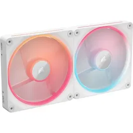 Corsair iCUE LINK LX140-R RGB CO-9051056-WW - Ventilateur PC 140 mm Blanc Double avec Contrôle RGB et Pression d'Air 3.55 mmH2O