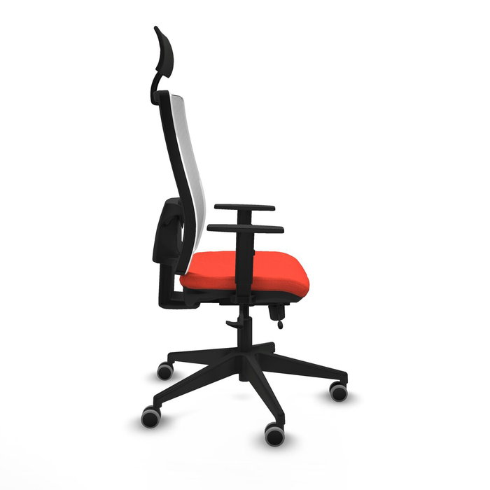 Chaise de Bureau avec Appui-tête Piqueras y Crespo 1D066G1 Orange Foncé