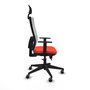 Chaise de Bureau avec Appui-tête Piqueras y Crespo 1D066G1 Orange Foncé