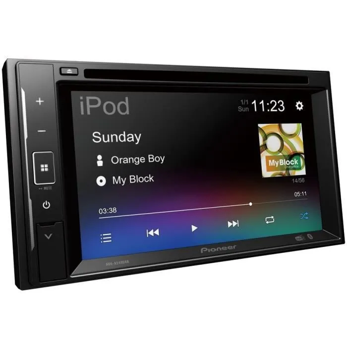 Pioneer AVH-A240DAB - Autoradio Multimédia 2 DIN avec Écran Tactile 6.2", DAB+, Bluetooth, USB, Entrée Caméra de Recul, Compatible DVD