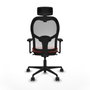 Piqueras y Crespo 3D036N2 Chaise de Bureau avec Appui-tête Orange Foncé