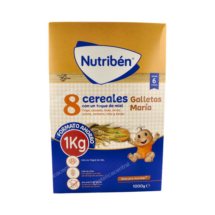 Nutriben 8 Céréales Miel Biscuit Maria 1000g Nutriben 8 Céréales Miel Biscuit Maria 1000g