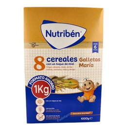 NUTRIBEN 8 Céréales Miel Galletta Maria 1000g