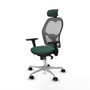 Piqueras y Crespo Chaise de Bureau avec Appui-tête Jorquera 3D086N2 Vert