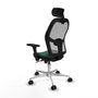 Piqueras y Crespo Chaise de Bureau avec Appui-tête Jorquera 3D086N2 Vert