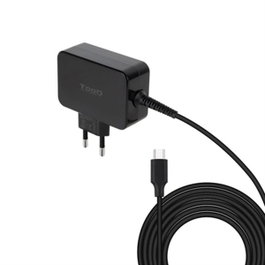 Tooq Cargador portatil Gan USB-C PD 65W Negro
