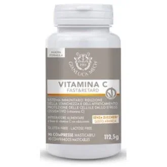 GIANLUCA MECH Vitamine C 1000 mg 90 comprimés à mâcher – Complément alimentaire vegan GIANLUCA MECH Vitamine C 1000 mg 90 comprimés à mâcher – Complément alimentaire vegan