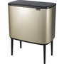 Brabantia Bo Touch Bin Champagne, 3 x 11 L