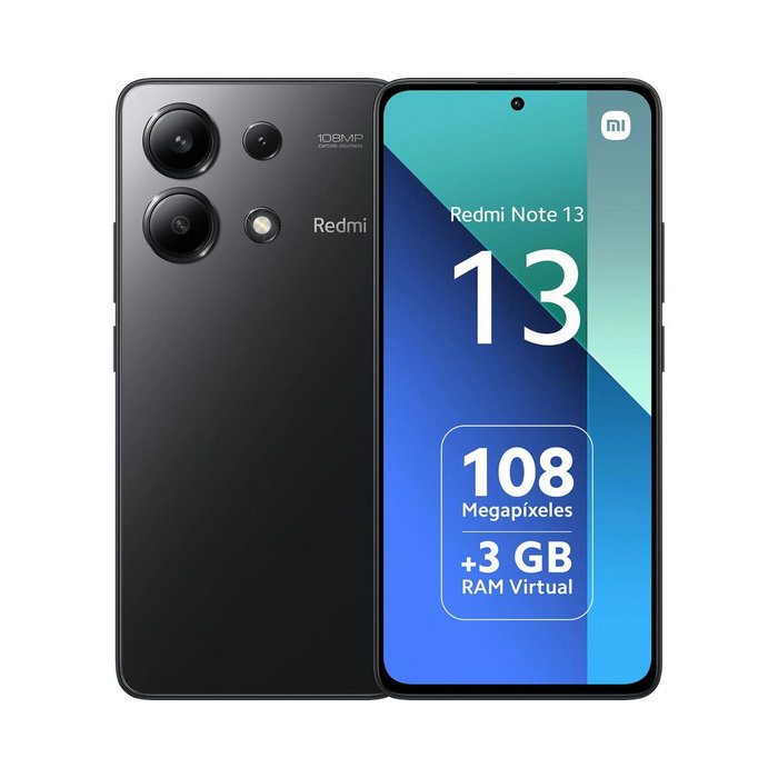 Smartphone Xiaomi Redmi Note 13 4G 6,4" 6 GB RAM 128 GB Noir QUALCOMM SNAPDRAGON 685 Smartphone Xiaomi Redmi Note 13 4G 6,4" 6 GB RAM 128 GB Noir QUALCOMM SNAPDRAGON 685