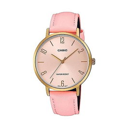 Montre Femme Casio MINIMAL GOLD, LEATHER - PINK (Ø 34 mm)