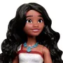 Disney Princess Poupee Vaiana 2 JBT56 - Poupée articulée avec cheveux bouclés, tenue en tissu, bracelet et collier - Idéale enfant 3 à 10 ans