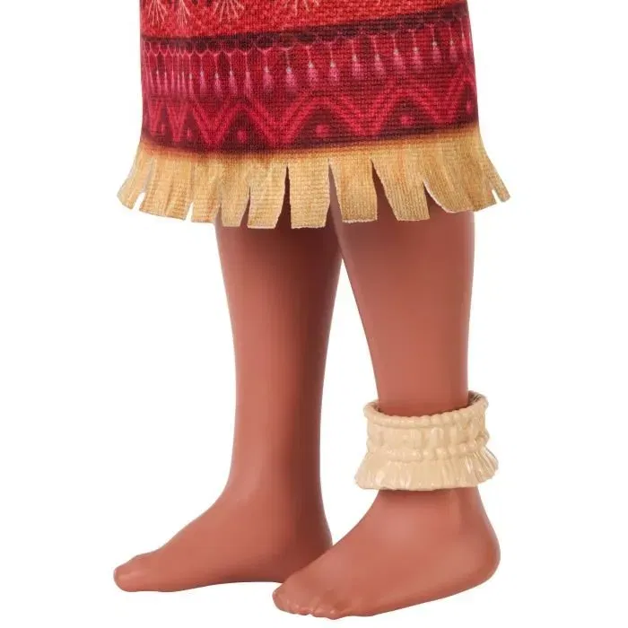 Disney Princess Poupee Vaiana 2 JBT56 - Poupée articulée avec cheveux bouclés, tenue en tissu, bracelet et collier - Idéale enfant 3 à 10 ans