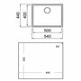 Évier simple Teka Square 50.40 TG (60 cm)