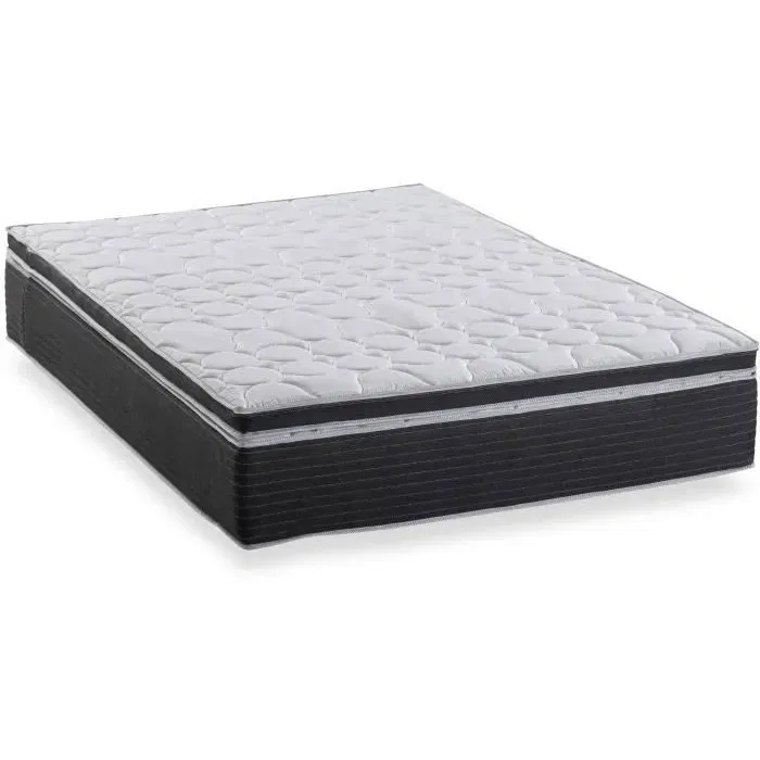 Deko Dream Surmatelas DEKO DREAM Micro - 90x190 cm - 7 cm d'épaisseur - Mousse profilée 7 zones en polyuréthane - Microfibres