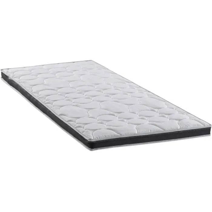 Deko Dream Surmatelas DEKO DREAM Micro - 90x190 cm - 7 cm d'épaisseur - Mousse profilée 7 zones en polyuréthane - Microfibres