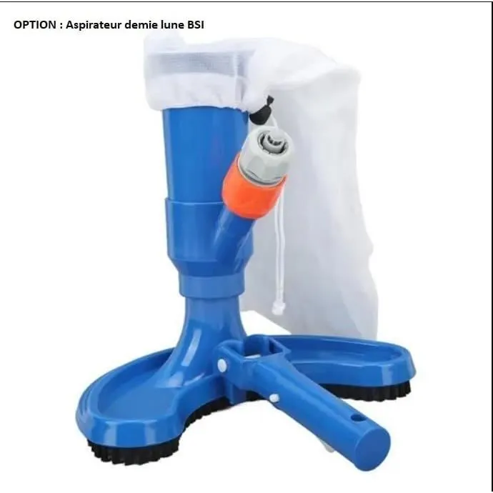 BSi - Manche télescopique en aluminium extensible de 1 à 3 mètres, couleur bleue, unisexe - Idéal pour épuisette