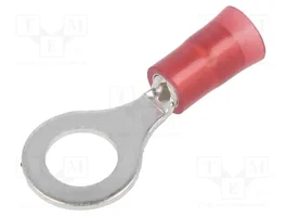 PANDUIT Connecteur à anneau isolé rouge M6 6mm 0,5÷1mm²
