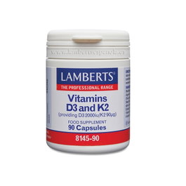LAMBERTS Vitamine D3 2000UI + K2 90mcg 90 capsules