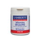 LAMBERTS Vitamine D3 2000UI + K2 90mcg 90 capsules