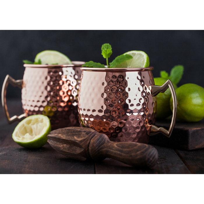Home ESPRIT Ensemble de 2 mugs Doré 480 ml
