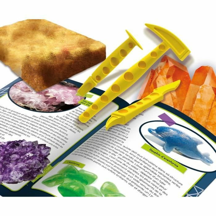 Lisciani Giochi Les secrets de la minéralogie - Kit Scientifique avec Minéraux Authentiques