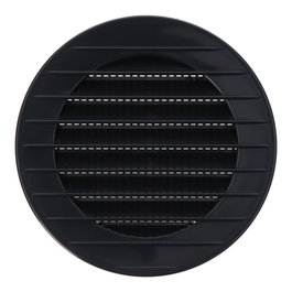 Edm Rejilla de ventilación ronde encastrable avec moustiquère ø80mm gris anthracite