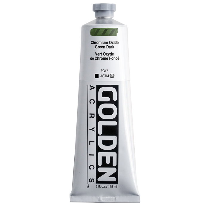Golden Peinture acrylique Heavy Body Vert Oxyde de Chrome Foncé 148 ml Golden Peinture acrylique Heavy Body Vert Oxyde de Chrome Foncé 148 ml