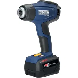 Rapid RX1000 - Pistolet à air chaud 18V, Décapeur thermique jusqu'à 550°C avec écran LCD - Coffret avec batterie 4Ah et chargeur - Compatible Power For All