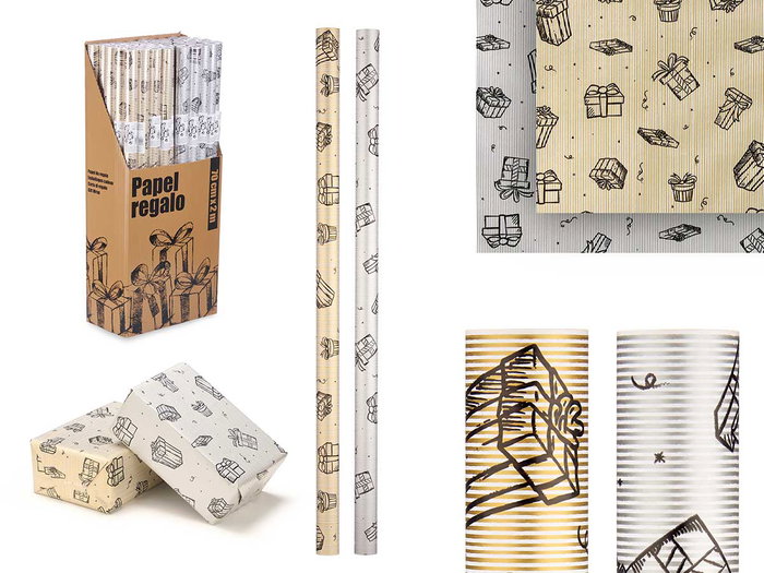 Arte Regal Rouleau Papier Cadeau 70x200 cm Motifs Surtis (Set de 50) Arte Regal Rouleau Papier Cadeau 70x200 cm Motifs Surtis (Set de 50)