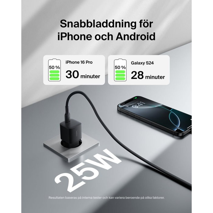 Câble USB vers Lightning Belkin WCA012KQBK Noir