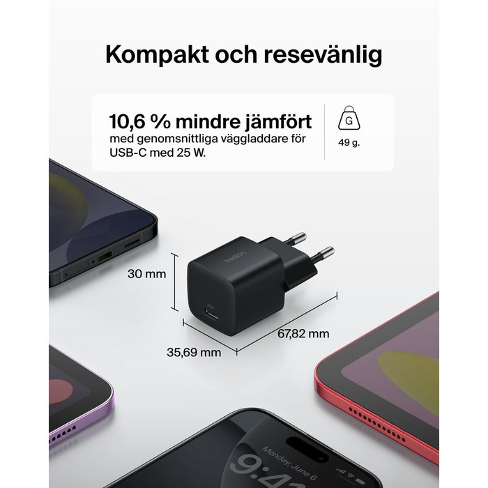 Câble USB vers Lightning Belkin WCA012KQBK Noir