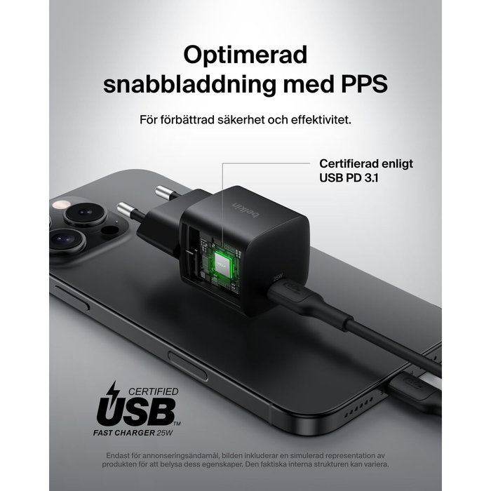 Câble USB vers Lightning Belkin WCA012KQBK Noir