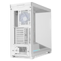 Nox Hummer Blade NXHUMMERBLADEWH Semitorre ATX Gaming Blanc ARGB avec 5 Ventilateurs 140mm et Vitre Trempée