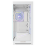 Nox Hummer Blade NXHUMMERBLADEWH Semitorre ATX Gaming Blanc ARGB avec 5 Ventilateurs 140mm et Vitre Trempée